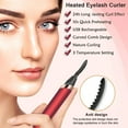 thumbnail image 2 of Rizador de pestañas calentado, recargable, para maquillaje y rizar pestañas naturales., 2 of 5