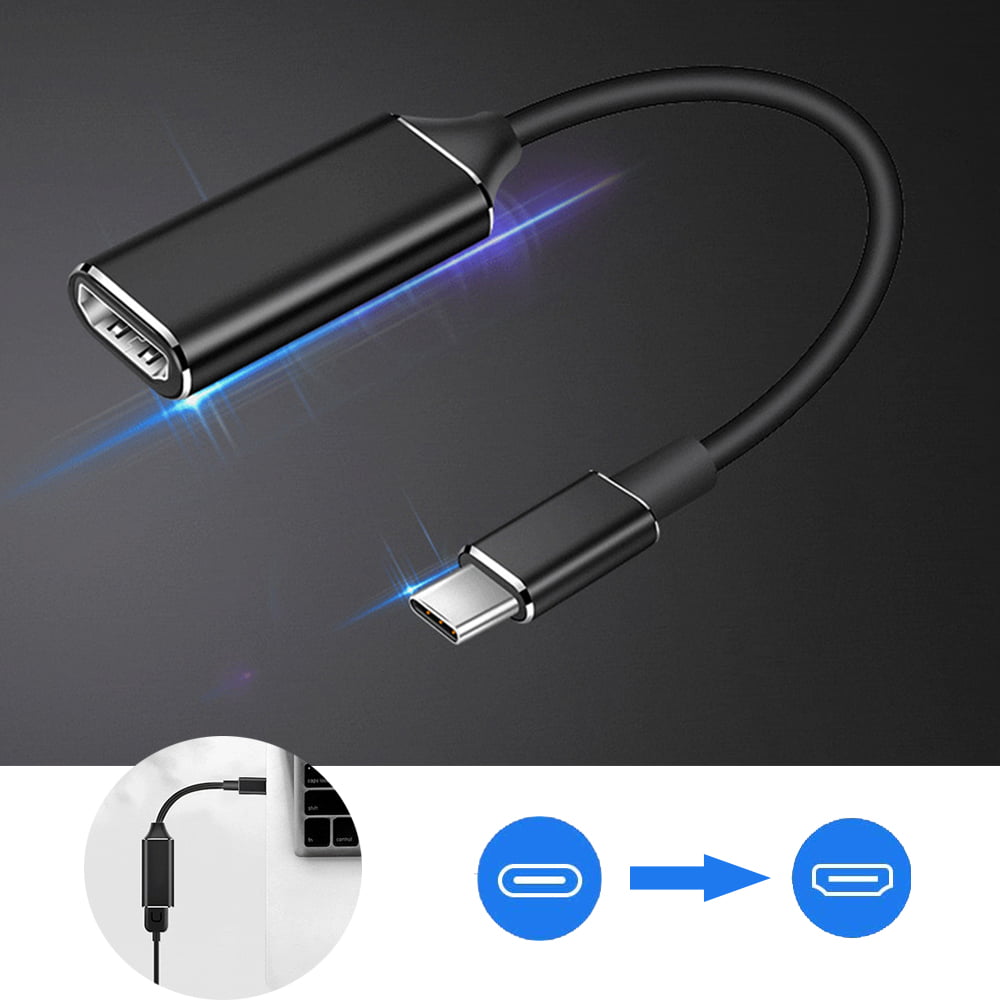 USB C to HDMI Cable Creation USB 3.1 Type C to HDMI 4K Hub Adapter Male to Female Compatible MacBook Pro/Samsung Note S9,S8 