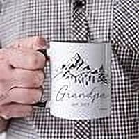 New Grandparents Gifts First Time 2025 - Pregnancy Announcement For Grandparents Mug Set - Promoted To Grandparents Grandma And Grandpa 2025 Mugs - Grandparents Baby Announcement Gifts Est 2025 Cups