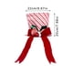 thumbnail image 3 of Sombrero Grande de Poliéster Rojo para La Punta Del Árbol de Navidad, con Lazo a Rayas y Adornos de Piruleta | Decoración Duradera para Árbol de Navidad de 8,6 Pulgadas | Decoración Navideña para El, 3 of 6