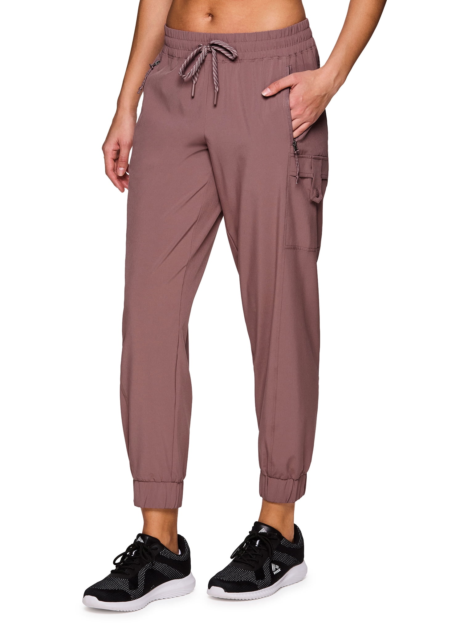 Avalanche Women's Woven Ripstop Cargo Jogger Pants With Zipper Pockets