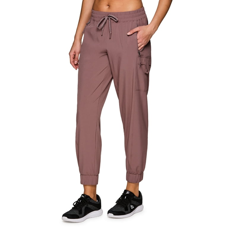Avalanche Women's Woven Ripstop Cargo Jogger Pants With Zipper Pockets 
