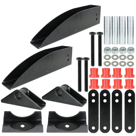 labwork Rear Leaf Spring Relocation Pocket Set Fit For 1955 - 1957 Chevy Belair 150 210