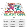 thumbnail image 4 of Manta de dibujos animados SuperKitties para niños y niñas, súper suave, acogedora y cálida, manta de felpa, mantas de franela ligeras y difusas para sofá, cama, viajes y regalos de campamento, 60 x, 4 of 8