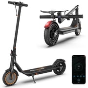 Alloweek AW02T Electric Scooter for Adults 8.5 Solid Tire 19.9 mph 350W Motor 23 Miles Range Iron Frame Foldable Commuting E Scooter with LED Lights