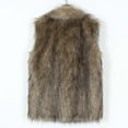 thumbnail image 6 of Jamicy Furry Vest for Women Faux Fur Vest Winter Warm Short Coat Fluffy Shaggy Sleeveless Jacket Fashion Casual Fuzzy Outerwear, 6 of 9