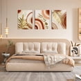 thumbnail image 6 of No Frame Boho Prints Canvas Abstract Wall Art Pink Gold Trees Ring Detail Print Gold Leaf Bontanical Art Terracotta Minimalist Art, Natural Artwork For Living Room Bathroom Bedroom Wall Decor 12"x16", 6 of 6