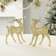 thumbnail image 5 of Adornos navideños de reno con purpurina | Juego de 2 accesorios para fotos colgantes | Decoración navideña para fiestas en casa, oficina y habitación infantil | Decoración festiva de mesa, 5 of 5
