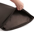thumbnail image 4 of PiccoCasa 2 Pack Satin Body Long Pillowcases, Jumbo Brown, 4 of 8