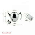 thumbnail image 5 of CURYMAY 2026 New Oval Short Mouth Coffee Maker Pot with Filter Durable Stainless Steel Moka Espresso Coffee Stovetop Tool Percolator Easy Operation Latte Machine Office Home Appliances, 5 of 7