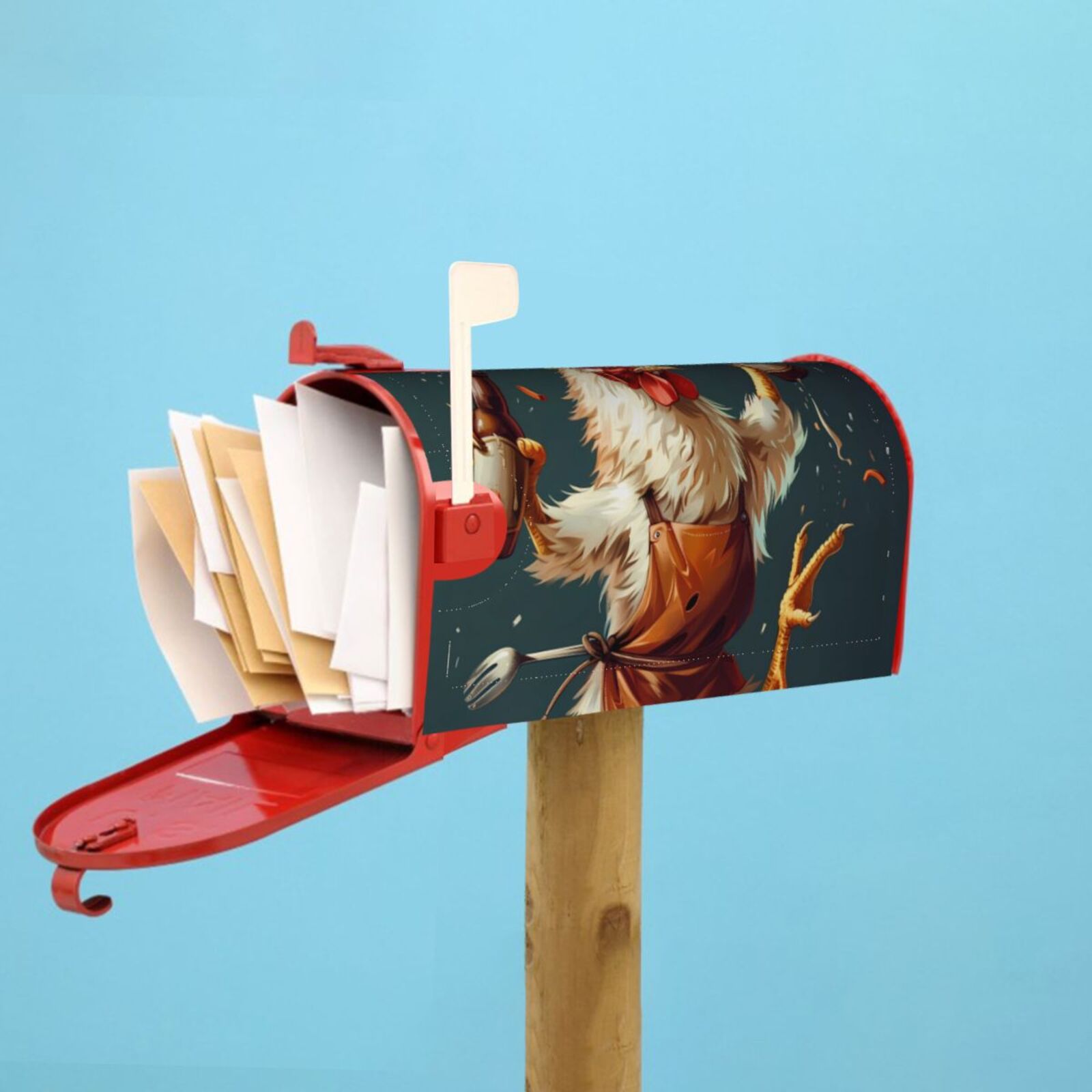 Kdxio Magnetic Mailbox Cover 21x18 in Mailbox Cover Outdoor Decoration Holiday Mailbox Covers for Home Garden Yard-21x18 in