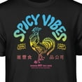thumbnail image 2 of Teelocity Sriracha Spicy Vibes Graphic T-Shirt (3XL - Standard Fit, Black), 2 of 4