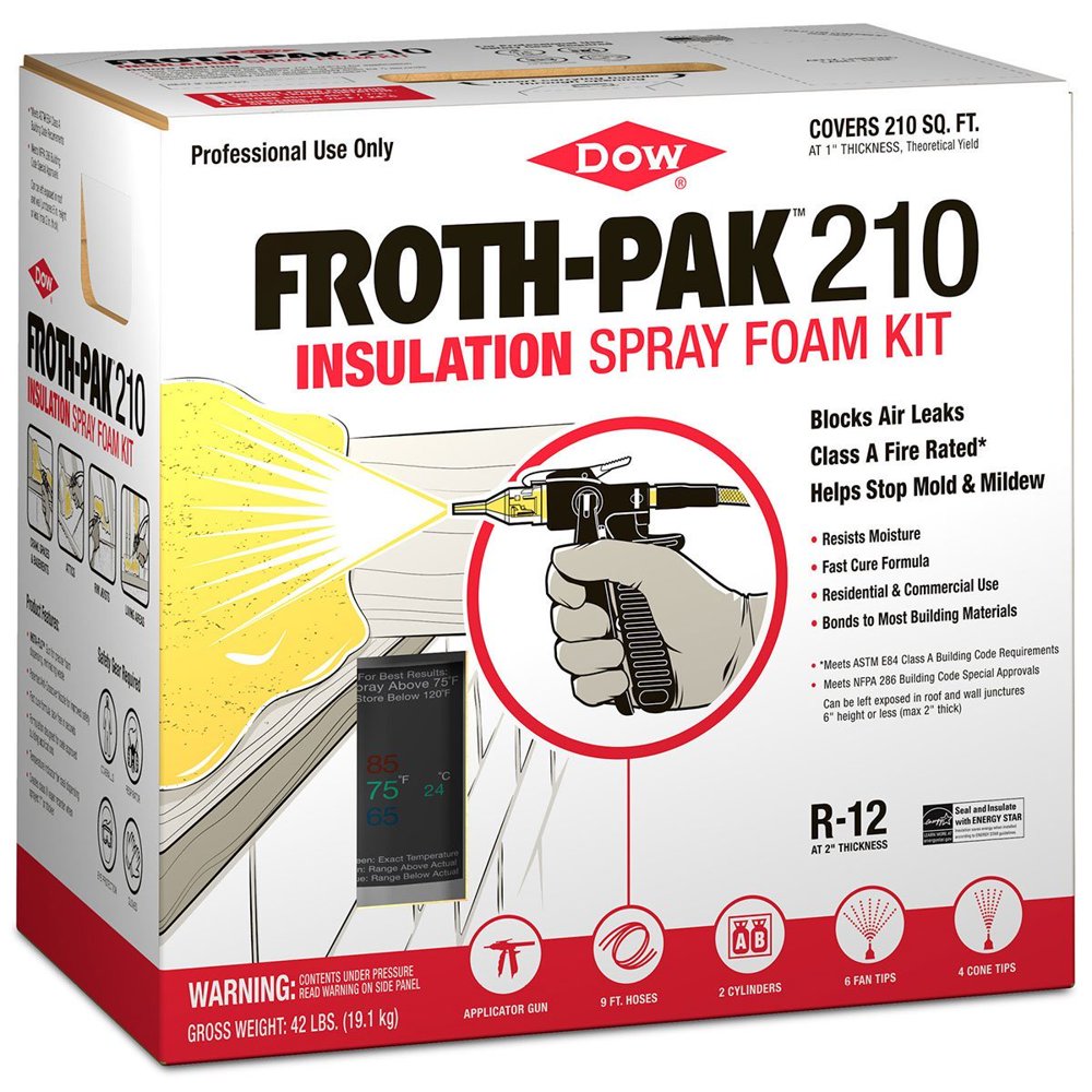 Dow Froth Pak 210 Class A (E84) Spray Foam Kit 11098207
