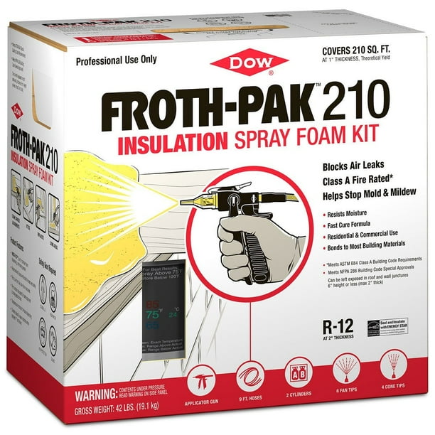 Dow Froth Pak 210 Class A (E84) Spray Foam Kit 11098207