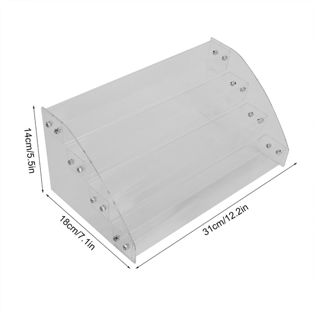 Makeup Box, Multi Layers Clear Display Stand Rack Organizer Cosmetic Storage Box Cosmetic Display Cases for Home Office Bedroom