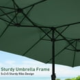 thumbnail image 4 of Autlaycil 15' Pool Patio Umbrella and Umbrella Base,Extra Large Umbrella with Crank, for Outdoor, Market, Beach, Garden, Yard, Party, Green, 4 of 7