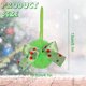 thumbnail image 3 of Oioii Christmas Bows Christmas Tree Decoration Wreaths Velvet Bow Tree Topper with Fluffy Ornaments for Xmas Party, 3 of 9
