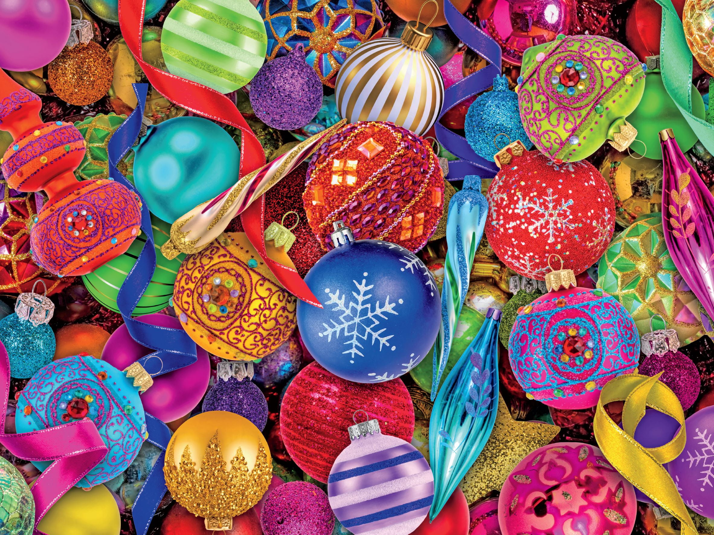 Ceaco - Merry and Bright Christmas - Ornaments - 550 Piece Jigsaw Puzzle