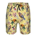 thumbnail image 3 of Fuzoiu Beautiful Bright Birds And Flowers Print Men's Beach Shorts,Men's Swim Trunks,Quick Dry Board Shorts with Pockets,Men's Bathing Suits for Surfing, Running, and Casual Wear-X-Large, 3 of 6