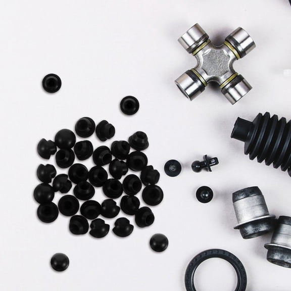 PTOOTP Hydraulic Floor Jack Plugs - Rubber, Black, Strong Sealing, Easy to Use, 30Pcs
