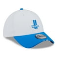 thumbnail image 3 of Men's New Era  White/Blue Detroit Lions 2025 NFL Training Camp Throwback Logo 39THIRTY Flex Hat, 3 of 5