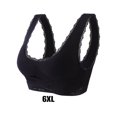 thumbnail image 4 of Jumpingount Sujetador deportivo Sexy y de apoyo para mujer, sujetador para ir al gimnasio para mujer, sujetador sin costuras, sujetador de realce, Ropa interior negro,1 6XL, 4 of 6