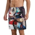 thumbnail image 2 of Harley Quinn Mens Swim Trunks Quick Dry Board Shorts With Mesh Lining, Beach Shorts Swimwear Bathing Suits, 2 of 7