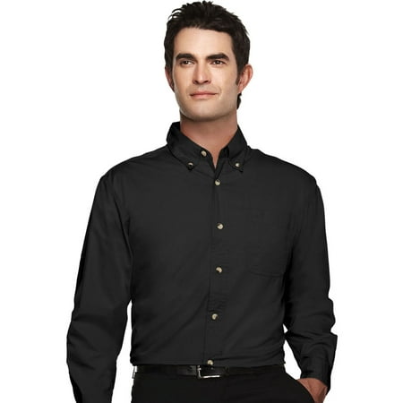 Tri-Mountain Men's Big And Tall Easy Care Twill Dress Shirt