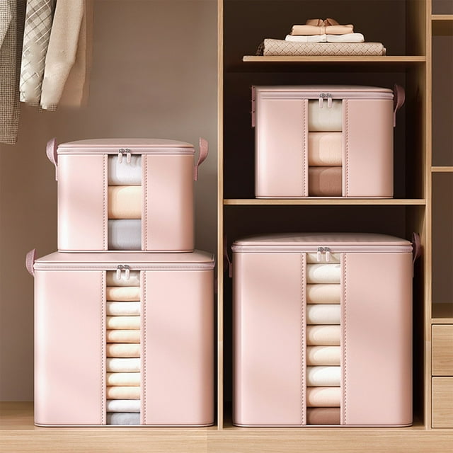 Xihbxyly Bolsa para Guardar Colchas, Material Grueso y Duradero, Cierre de Cremallera, Amplio Espacio para Ropa de Cama, Mantas, Uso Doméstico Versátil, Diseño Plegable Fácil, Tamaño 38 X 30 X 30 Cm.