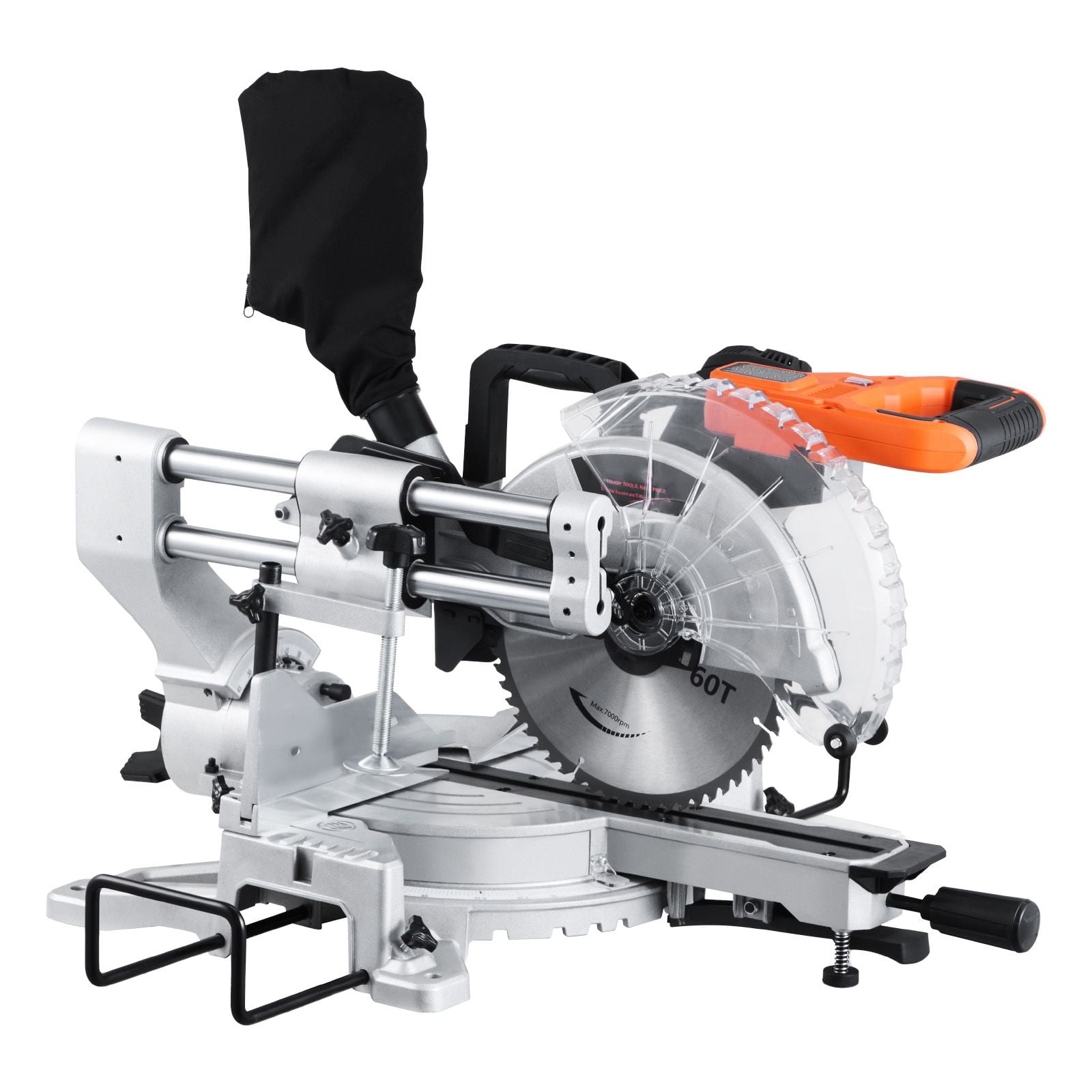 Dranite 10-Inch Compound Miter Saw Sliding, 15-Amp Double Bevel Design with 60T Blade