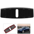 thumbnail image 4 of Protector de capó delantero de superficie de fibra de carbono, cubierta de placa de alféizar compatible con Tesla Model 3 18-19, color negro, 4 of 8