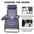 thumbnail image 5 of Veryke Patio Folding Zero-Gravity Lounge Chairs with Cup Holder, Adjustable Camping Recliner for Outdoor - Blue, 5 of 8