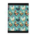 thumbnail image 2 of CHAQLIN Children's Wallet Rooster and Daisy Pattern Compact Teen Wallet for Sports, Polyester Zipper Closure Trifold Pouch, 2 of 4