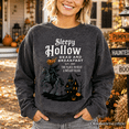 thumbnail image 2 of Headless Horseman Sleepy Hollow Halloween Dark Sweatshirt, Dead and Breakfast Retro Sweater, 2 of 9