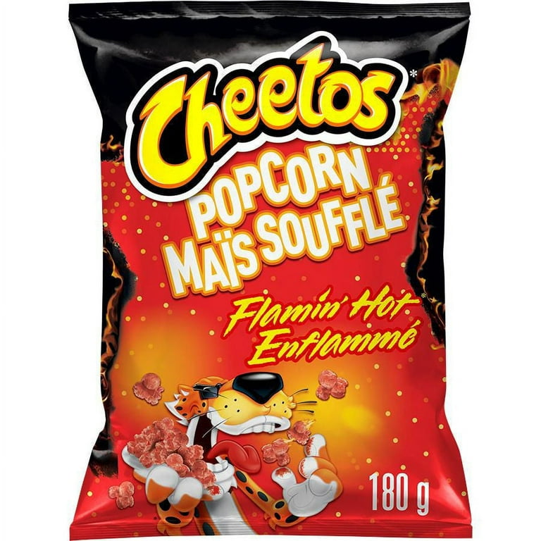 Cheetos Popcorn Flamin Hot Flavor 180g 6.3 oz. Imported from Canada
