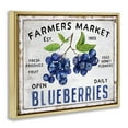 thumbnail image 3 of Stupell Industries Farmhouse Farmers Market Blueberries Gold Floating Frame Canvas Art, 31 x 25, by Creatif Belle, 3 of 8