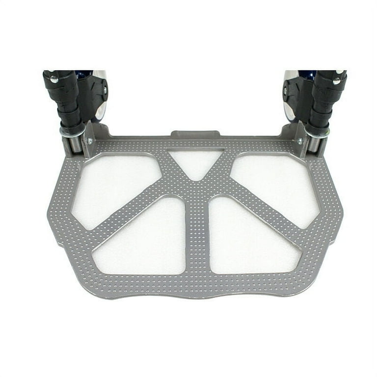 Folding Hand Truck Portable Foldable Dolly Cart Aluminum Luggage Cart Trolley Cart Black MAX Load 180 Lbs, With Black Bungee Cord, Telescoping Handle,Solid Aluminium Wheel Suspensions, Double Bearings