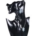 thumbnail image 2 of Collar de mujer Collar de copo de nieve azul Collar de piedras preciosas, 2 of 3