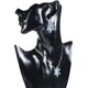 thumbnail image 2 of Collar de mujer Collar de copo de nieve azul Collar de piedras preciosas, 2 of 3