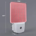 thumbnail image 2 of Fotbe Red Checkboard Luz Nocturna LED, Luz de Noche con Sensor de Luz Natural de Anochecer a Amanecer, Se Enchufa a la Pared, Blanco Cálido 0.5W-US, 2 of 7