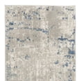 thumbnail image 4 of 20' Gray And Ivory Abstract Runner Rug, 4 of 5