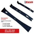 thumbnail image 4 of EXXO TOOLS Pry Bar Scraper Set - 3 Piece Pry Bar Set 5-1/2" Flat Pry bar 7-1/2" Flat Bar 9-1/2" Trim Pry Tool Scraper Tool Nail Puller Tool Tack Puller 3 Pc Utility Tool Set Trim Removal Tool, 4 of 6