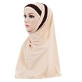 thumbnail image 7 of Dress Choice Women Hijab Cap Lightweight Soft Solid Color Hijab Shawls and Wraps Muslim Stretch Long Head Scarf Wrap for Women Girl, 7 of 7