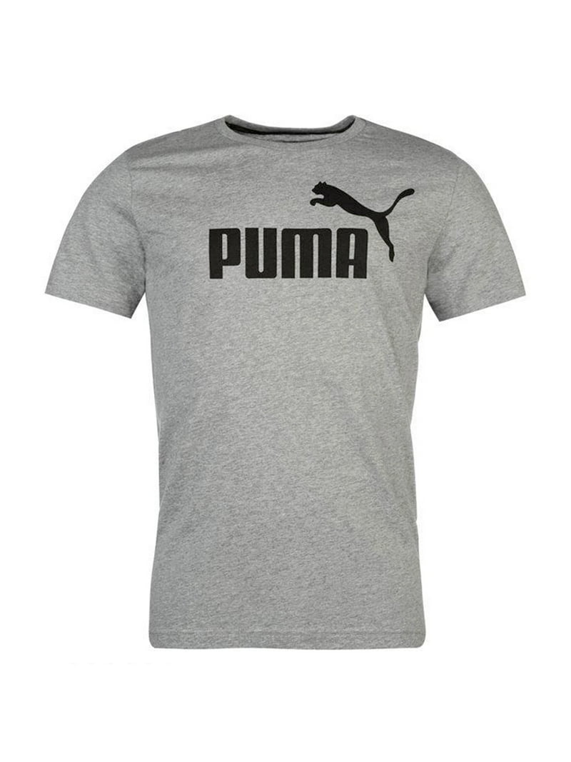 Puma Men's Short Sleeve # 1 Logo Graphic Active T-Shirt Grey