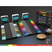 Tooli-Art Acrylic Paint Pens Assorted Multicolor Markers for Rock, Canvas, Mugs, and Most Surfaces Water-Based, Quick Drying Marker Set of 30