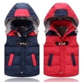 thumbnail image 6 of Esaierr Kids Boys Girls Puffer Cotton Vest for Toddler Winter Hooded Padded Waistcoat Hoodie Baby Unisex down Cotton Coats Sleeveless Jacket 2-10Y, 6 of 8