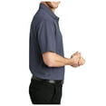 thumbnail image 3 of Yellow Rooster Mens Short Sleeve Heathered Silk Touch Polo Navy Heather XL, 3 of 7
