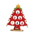 thumbnail image 4 of de Navidad de madera, decoración de escritorio, Mini decoración de de Navidad, divertidos adornos navideños para el aniversario del hogar Rojo Pequeño BLESIY Árbol de mesa, 4 of 8