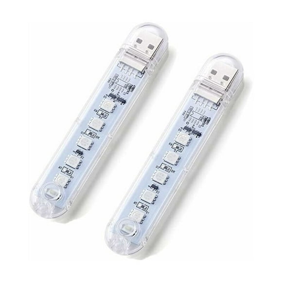 2pcs USB Car Lights Car LED Interior Lights for Computer Car,