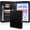 Black, variant on Leather 3 Ring Portfolio Binder with Zipper, Professional Business Padfolio Organizer for Men & Women, A4 Letter Document Folder Case for Interview, Resume & 13 inch Laptop